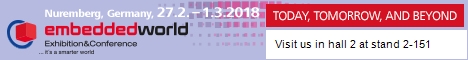 Embedded World 2018 - Hall 2 / Stand 151