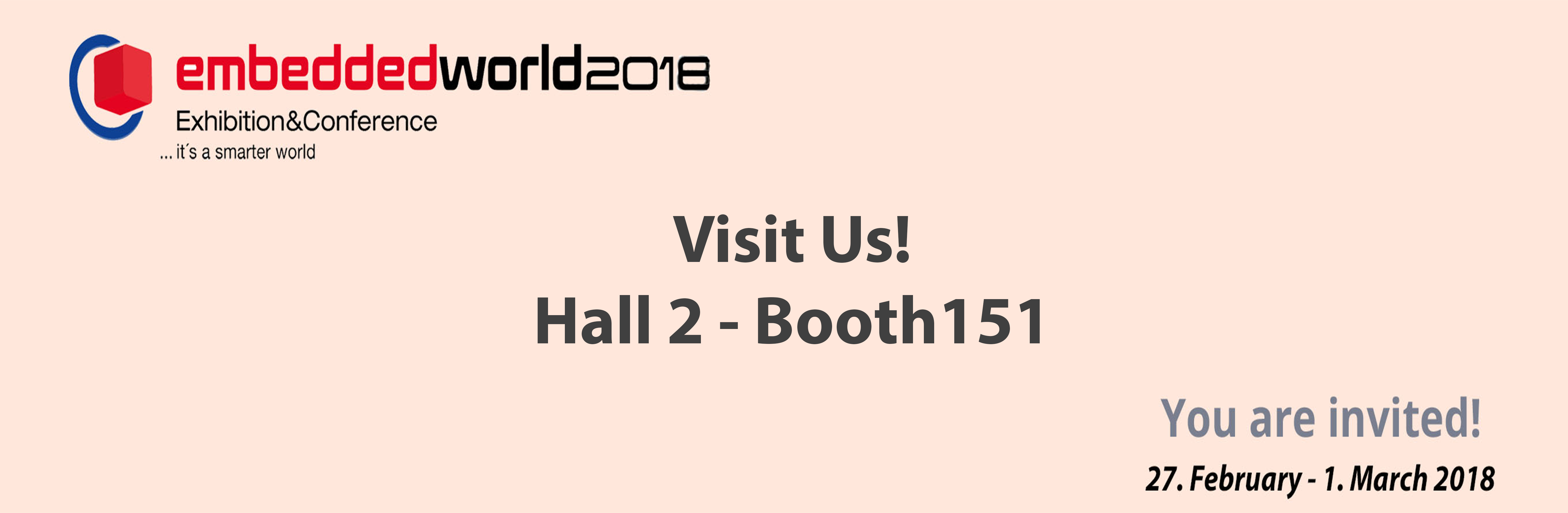 Visit us - Hall 2 / Stand 151